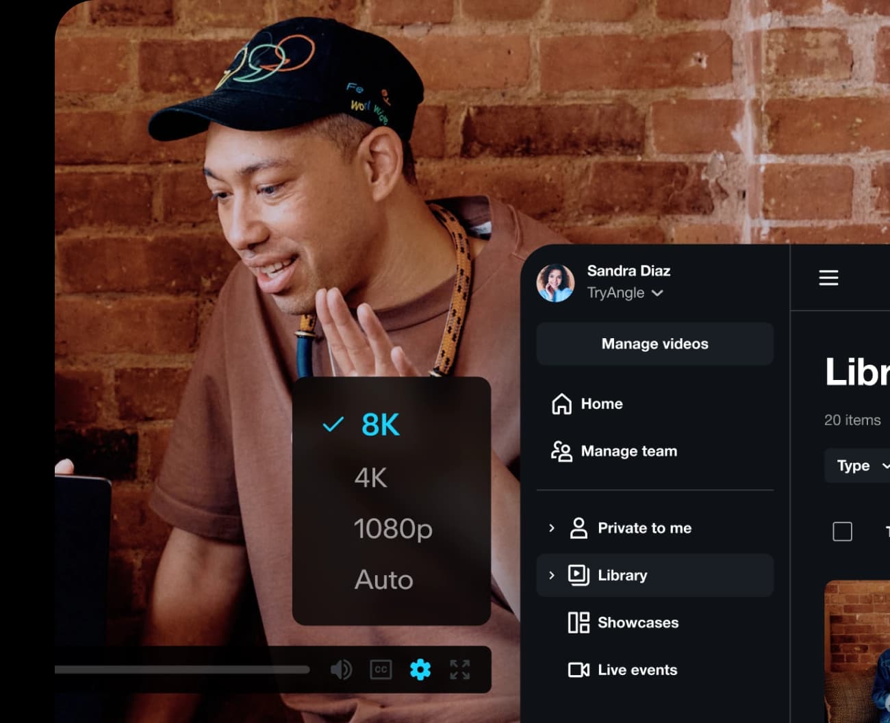 Vimeo card